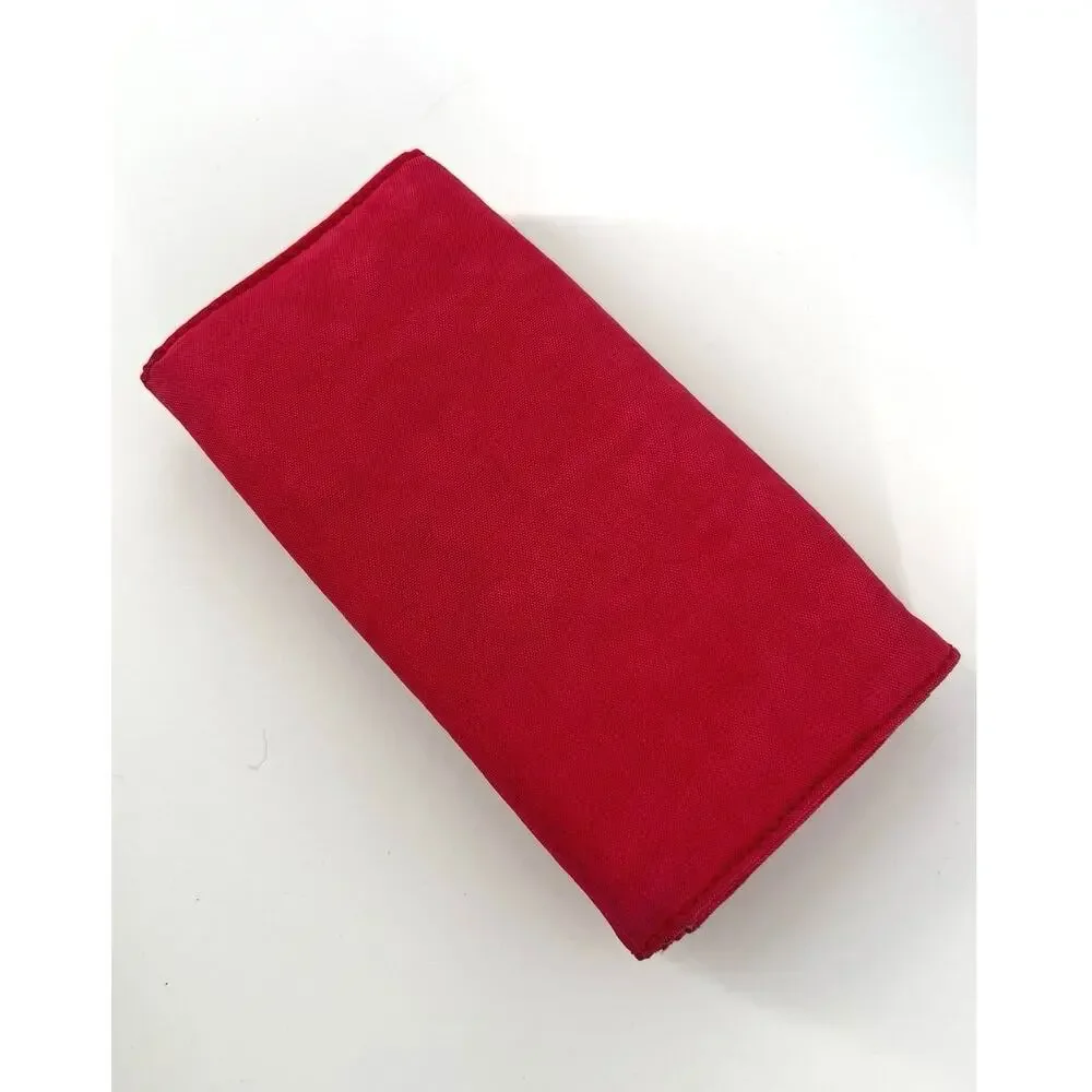Kipling Brownie Nylon Long Travel Wallet Clutch Organizer Red Purse